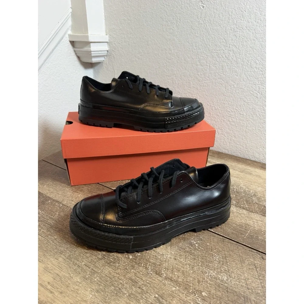 CONVERSE CHUCK ALL-STAR 70 Fromal Black Leather A14188C Men's Size 8.5 NEW